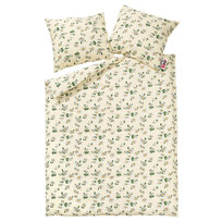 Pościel z kory 160x200 Rumianek kremowy guziki 100% bawełna