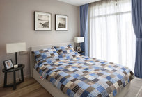 Pościel z kory 160x200 z jedną poszewką 70x80 96/1 Paczłork niebieski 100% baweł