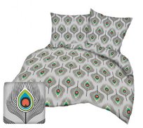 Pościel z kory 200x220 szara pawie oko Kora