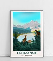 Poster Polytechnic, Tatrzański Park Narodowy - plakat - modern Poster Polytechnic
