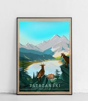 Poster Polytechnic, Tatrzański Park Narodowy - plakat - vintage Poster Polytechnic