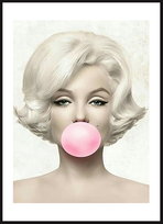 Poster Story, Nowoczesny Plakat, Dekoracja Ścienna, Nowoczesny Obraz, Plakat Skandynawski - Marilyn Monroe z Balonem, wymiary 21 x 30 cm