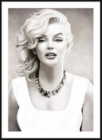 Poster Story, Nowoczesny Plakat, Dekoracja Ścienna, Nowoczesny Obraz, Plakat Skandynawski - Portret Rysunkowy Marilyn Monroe No1, wymiary 70 x 100 cm