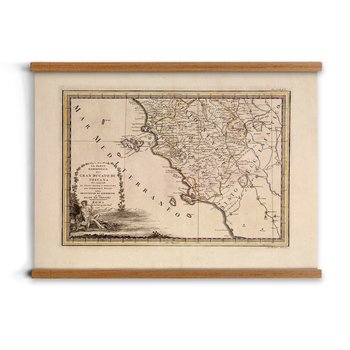 poster z zawieszką A2 Mapa Włoch Toskania vintage, ArtprintCave - ArtPrintCave