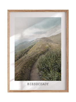 POSTERILLA.PL Plakat Bieszczady rozmiar 30x40cm w ramie drewnianej Oak - POSTERILLA.PL