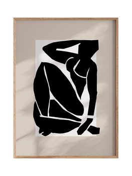 POSTERILLA.PL Plakat Jak Matisse II rozmiar 50x70cm w ramie drewnianej Oak - POSTERILLA.PL