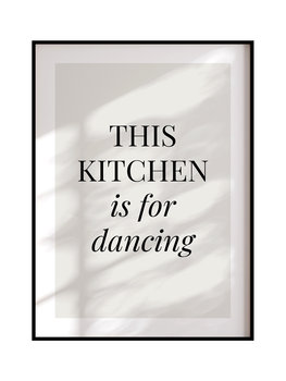 POSTERILLA.PL Plakat This kitchen rozmiar 50x70cm w ramie czarnej aluminiowej - POSTERILLA.PL