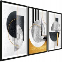 PosterPlanet Zestaw 3 szt Nowoczesne Obrazy Dekoracje Ścienne Styl Glamour