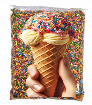 POSYPKA CUKROWA dekoracje na tort OZDOBY NA LODY urodziny MIX kolorów 1kg - Slado