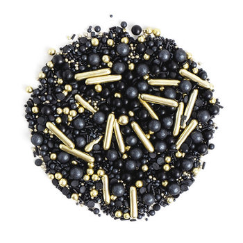 Posypka cukrowa mix konfetti Black 'n' Gold 90 g