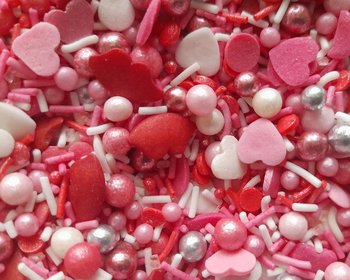 POSYPKA CUKROWA MIX - serca Valentine's Day walentynki - 20g - Inna marka