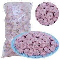 Posypka na tort bezy beziki cukrowe fioletowe ozdoby dekoracje 500g 120szt