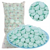 Posypka na tort bezy beziki cukrowe niebieskie ozdoby dekoracje 500g 195szt