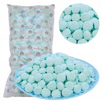 Posypka na tort bezy beziki cukrowe ozdoby niebieskie dekoracje 500g 190szt