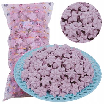 Posypka na tort bezy beziki fioletowe cukrowe ozdoby dekoracje 500g 160szt - Elhandel