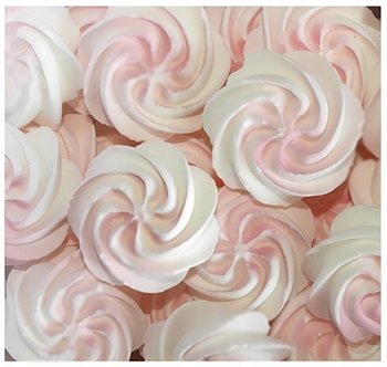 POSYPKA NA TORT CUKROWA bezy beziki DEKORACJE URODZINY ozdoby na tort RÓŻ - Dekorpol