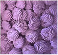 Posypka Ozdoby Na Tort Beziki Bezy Fioletowy Dekoracje Urodziny 60 Szt