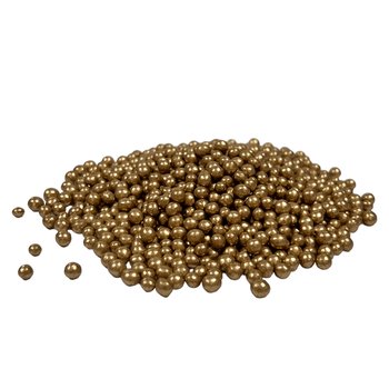 Posypka ryżowa 50 g w polewie cukrowej perłowa złota (5mm) - Inna marka