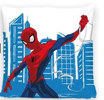 Poszewka 40x40 dekoracyjna MIĘKKI VELVET dla dziecka Superbohater Spiderman