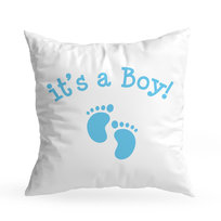 Poszewka Baby Shower Dla Małego Chłopca Stópki