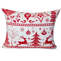 Poszewka Dziecięca 40x60 Bawełniana Sweterek Czerwony Wysoka Jakość Polski Producent