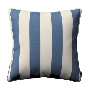 Poszewka Gabi na poduszkę, niebiesko-białe pionowe pasy (5,5cm), 45 × 45 cm, Quadro - Dekoria