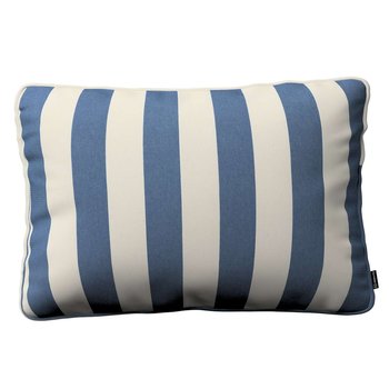 Poszewka Gabi na poduszkę prostokątna, niebiesko-białe pionowe pasy (5,5cm), 60 × 40 cm, Quadro - Dekoria