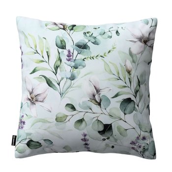 Poszewka Kinga na poduszkę, magnolie na miętowym tle, 50 × 50 cm, Flowers - Dekoria