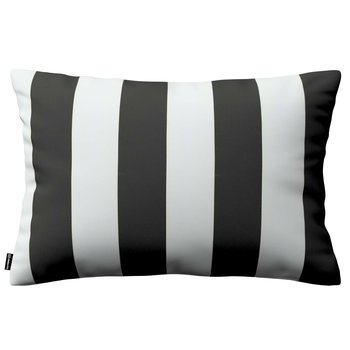 Poszewka Kinga na poduszkę prostokątną, pasy czarno-białe, 60 × 40 cm, Comics - Dekoria