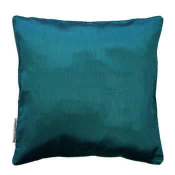 Poszewka na poduszkę 40 x 40 cm SHANA gładka, kolor niebieski - Douceur d'intérieur