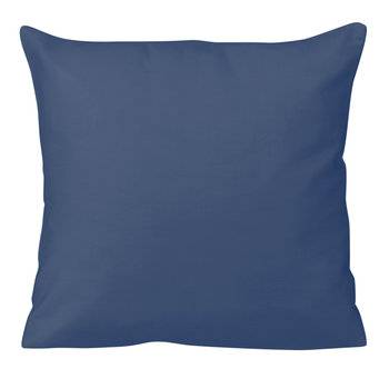 Poszewka na poduszkę 40x40 cm ciemno niebieska (chaber), satynowa, 100% bawełniana, Darymex - Darymex
