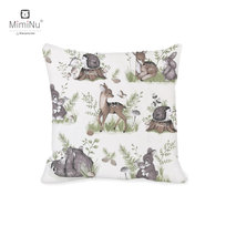 Poszewka na poduszkę 40x40 cm SPOKOJNY LAS NATURAL