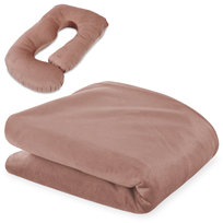 Poszewka na poduszkę ciążowa do spania na boku w kształcie J – poduszka do karmienia XXL, poduszka rehabilitacyjna Swan Pillow, poduszka przytulanka, poduszka ergonomiczna i poduszka do spania 180 cm 
