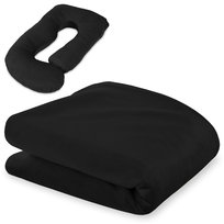 Poszewka na poduszkę ciążowa do spania na boku w kształcie J – poduszka do karmienia XXL, poduszka rehabilitacyjna Swan Pillow, poduszka przytulanka, poduszka ergonomiczna i poduszka do spania 180 cm 