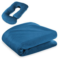 Poszewka na poduszkę ciążowa do spania na boku w kształcie J – poduszka do karmienia XXL, poduszka rehabilitacyjna Swan Pillow, poduszka przytulanka, poduszka ergonomiczna i poduszka do spania 180 cm