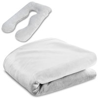 Poszewka na poduszkę ciążowa do spania U Shape 135 cm – Poduszka dla ciężarnych i do karmienia, długie podparcie dla całego ciała, ergonomiczna poduszka dla dorosłych