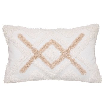 Poszewka na poduszkę dekoracyjną, tuftowana bawełna, 30 x 50 cm - Atmosphera