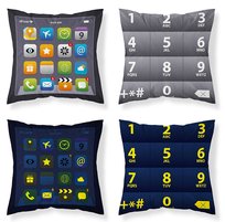 Poszewka świecąca w ciemności 40x40 telefon iPhone PF 10 fluorescencyjna Detexpol