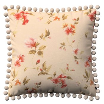 Poszewka Wera na poduszkę, kwiatki na kremowym tle, 45 × 45 cm, Londres - Dekoria