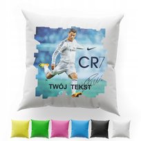 POSZEWKA Z NADRUKIEM BAWEŁNIANA 40x40CM - CRISTIANO RONALDO CR7 PIŁKA NOŻNA