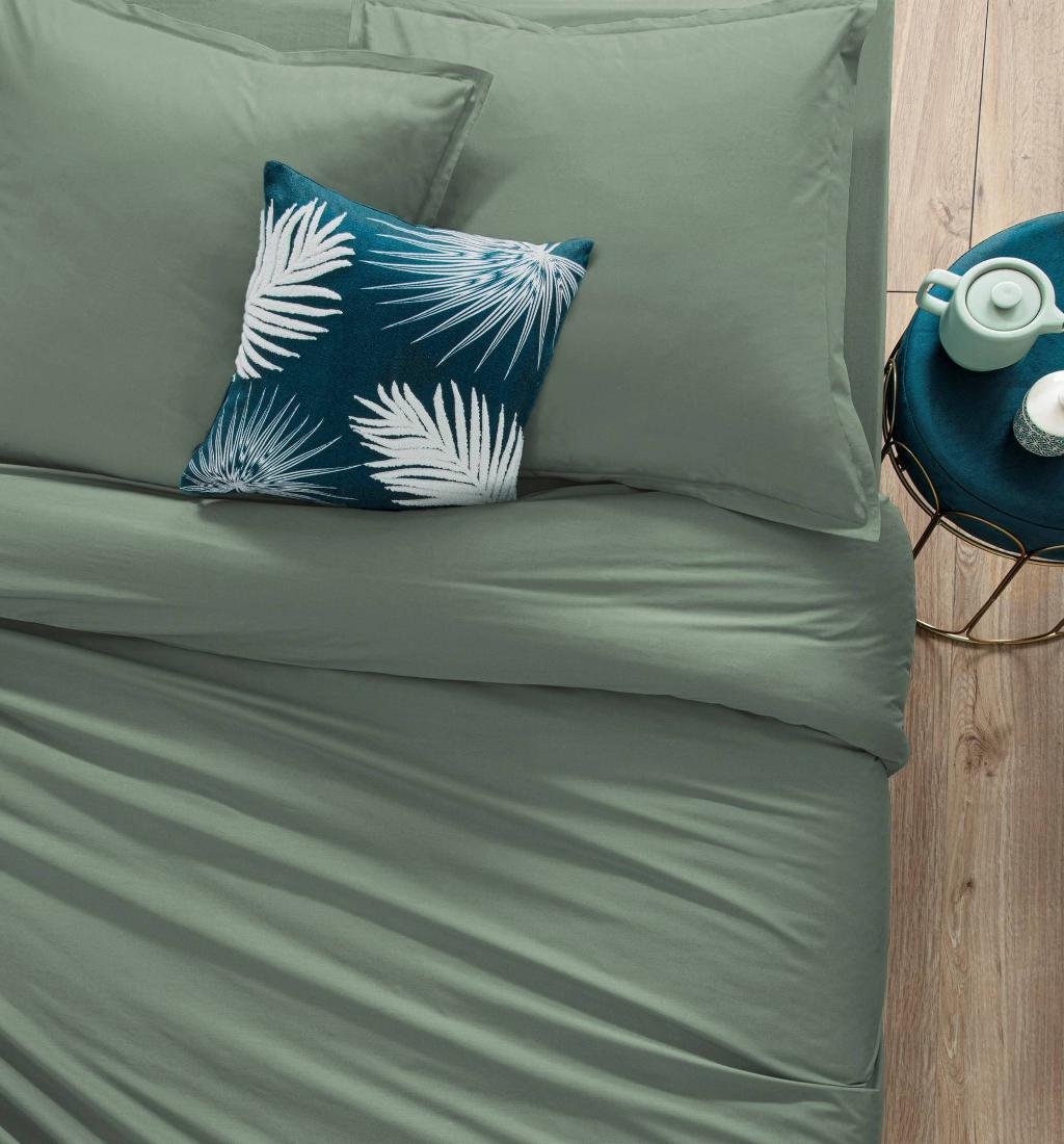 JJA SAS Jja Sas Poszwa Na Kołdrę, 240 X 220 Cm, Bawełna, Zielona