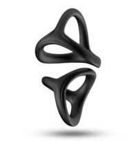 Potrójny pierścień zaciskowy Czarny Satisfyer