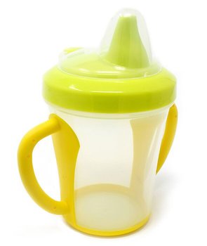 Poupy, Kubek niekapek z uchwytami, 4m+, Zielony, 270 ml - Poupy