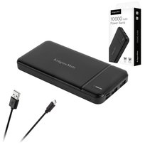 Power bank 10000mAh 2xUSB USB-C kabel KrugerMatz