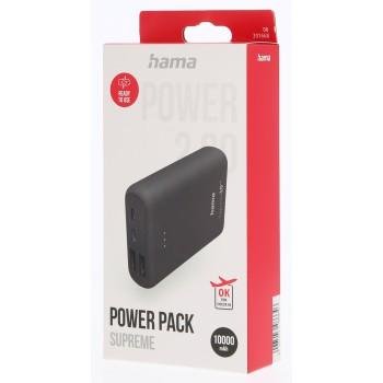 Power pack HAMA Supreme 10HD, 10000 mAh, szary - Hama