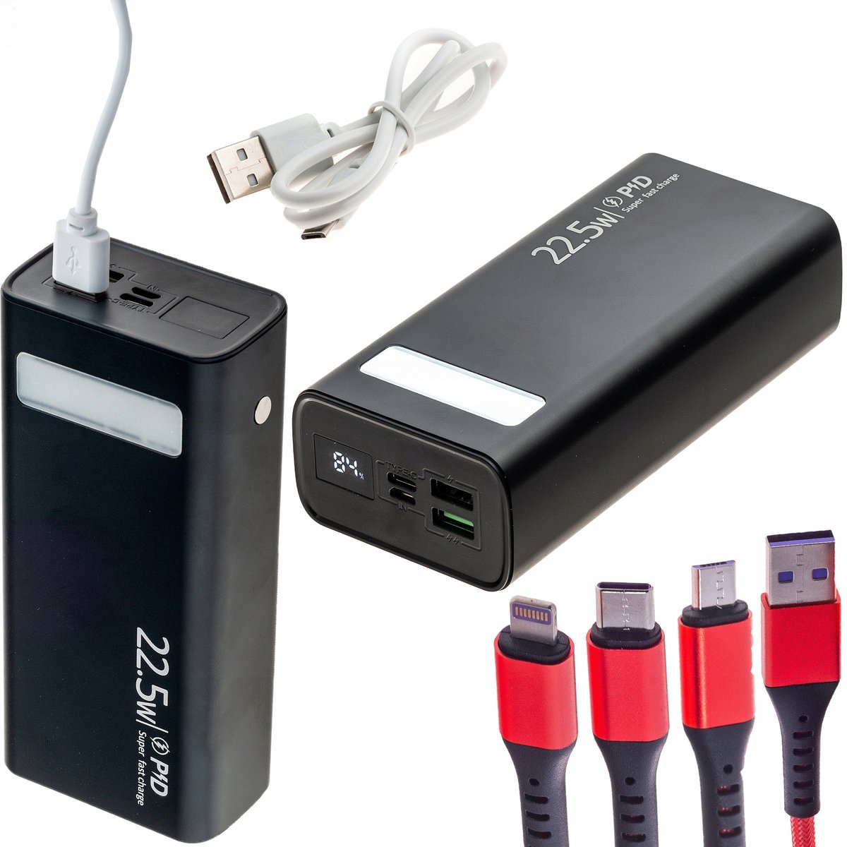 Powerbank 40000 Mah Latarka Kabel Usb Appio 22W 5A - APPIO | Sklep ...