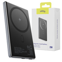 Powerbank Bezprzewodowy Allity Apb-300 Pd Qc 20W 5000 Mah Szary Magnetyczny