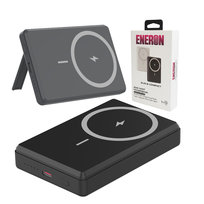Powerbank Eneron 20W 10000mAh wireless/magnet czarny do iPhone Magsafe SZYBKIE ŁADOWANIE BEZPRZEWODOWE Magnetyczny