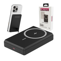 Powerbank Eneron 20W 5000mAh wireless/magnet czarny do iPhone Magsafe SZYBKIE ŁADOWANIE BEZPRZEWODOWE Magnetyczny