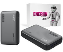 Powerbank ENERON SZYBKIE ŁADOWANIE 20000mAh 3x USB/USB-C 100W do LAPTOPA/TELEFONU + kabel
